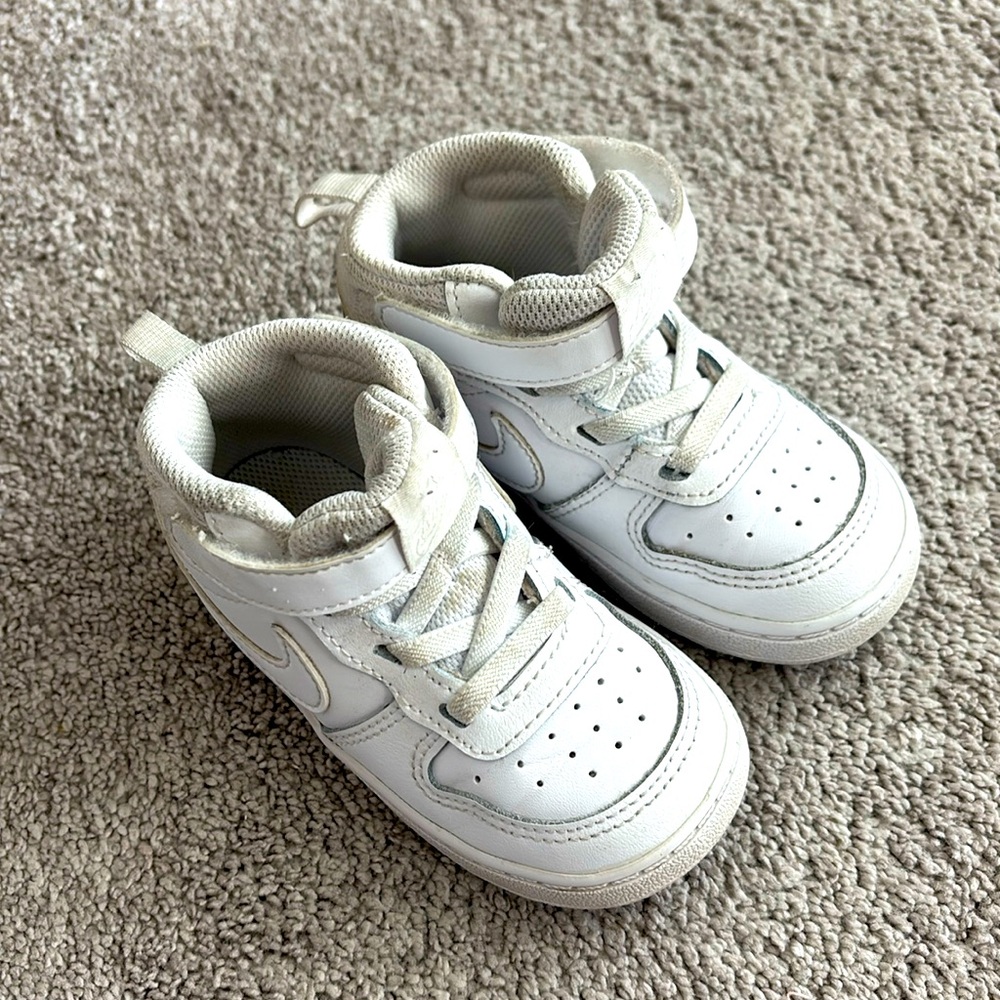 Nike JJ White Sneakers Shoes toddler size 7C